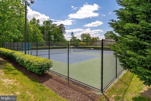 9814 Dominion Forest Cir, Fredericksburg, VA 22408 - view of tennis court with fence