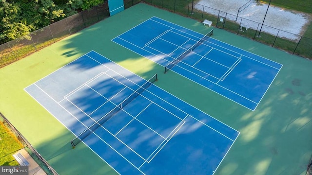 9814 Dominion Forest Cir, Fredericksburg, VA 22408 - view of tennis court featuring fence