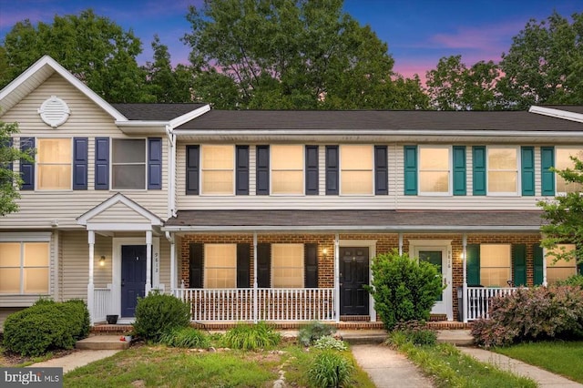 9814 Dominion Forest Cir, Fredericksburg, VA 22408 - view of property with covered porch