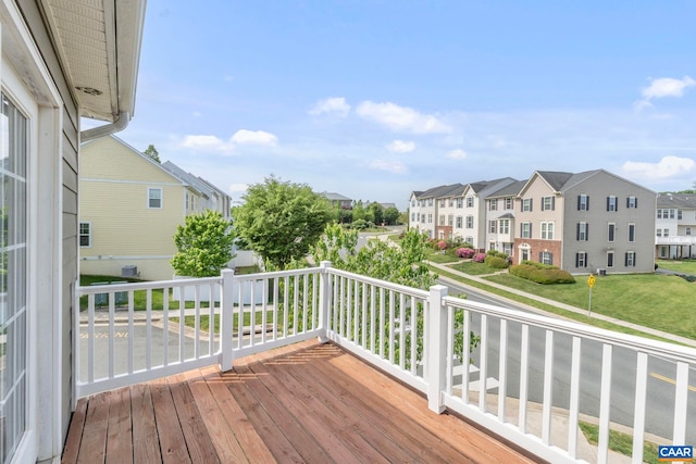 2153 Saranac Ct, Charlottesville, VA 22911 - wooden deck featuring a residential view