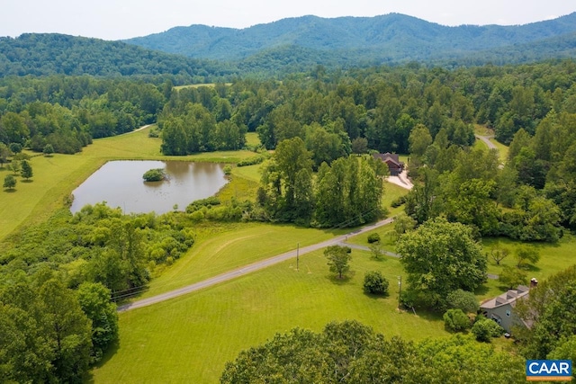 168 Lakeland Ln, Faber, VA 22938 - drone / aerial view of a water and mountain view