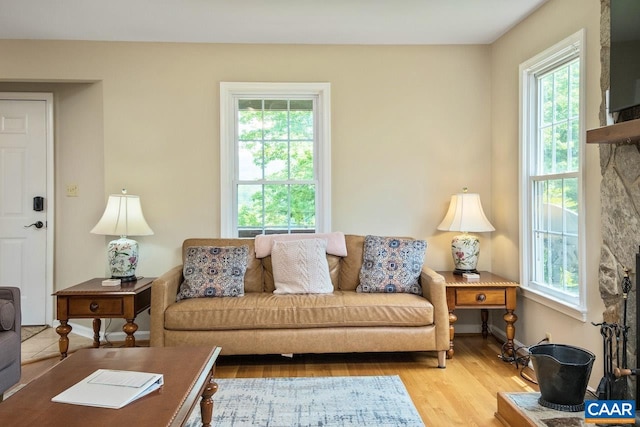 168 Lakeland Ln, Faber, VA 22938 - living room with healthy amount of natural light and wood finished floors