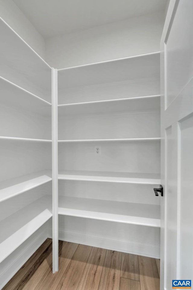 view of storage area