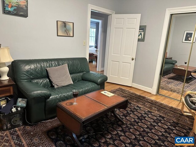1895 Westview Rd, Charlottesville, VA 22903 - living area featuring wood finished floors and baseboards