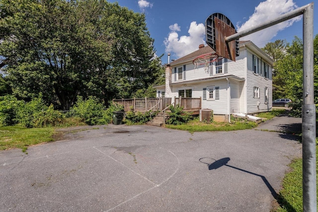 1221 Keezletown Rd, Weyers Cave, VA 24486 - rear view of house featuring a deck
