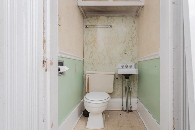 1221 Keezletown Rd, Weyers Cave, VA 24486 - bathroom featuring toilet and tile patterned floors