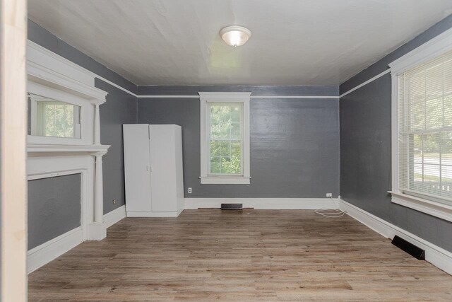 1221 Keezletown Rd, Weyers Cave, VA 24486 - spare room featuring plenty of natural light, wood finished floors, and a fireplace
