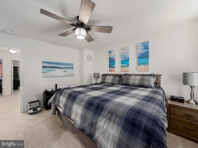 1420 Teagan Dr, Fredericksburg, VA 22408 - bedroom featuring carpet and ceiling fan