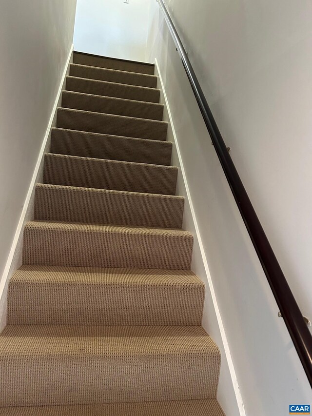 view of stairs