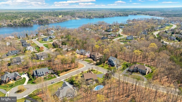 11135 Vanderbilt Cv, Spotsylvania, VA 22551 - view of property location featuring a large body of water, a heavily wooded area, and nearby suburban area
