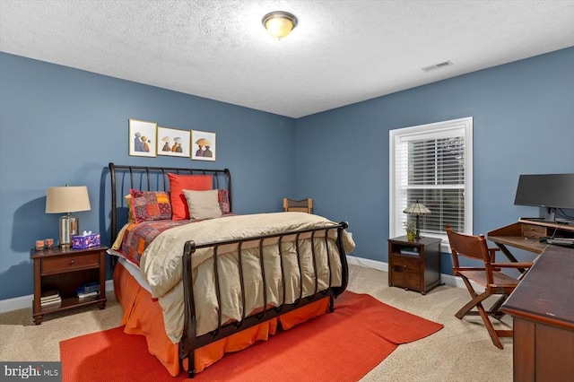 11135 Vanderbilt Cv, Spotsylvania, VA 22551 - bedroom featuring carpet floors, baseboards, an office area, and a textured ceiling