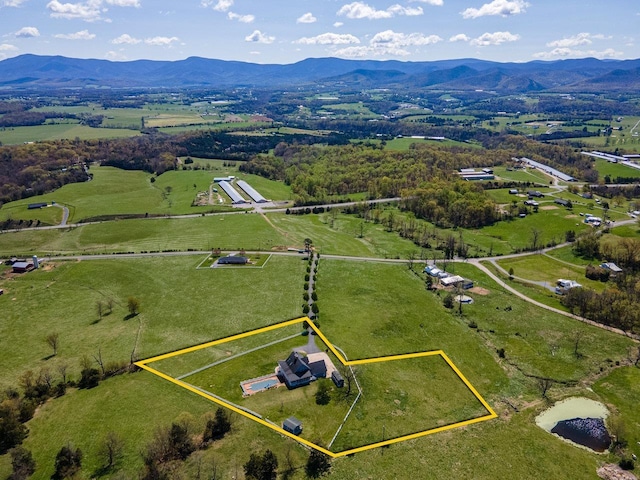 796 Battlecreek Rd, Stanley, VA 22851 - aerial view featuring a mountain view and a rural view