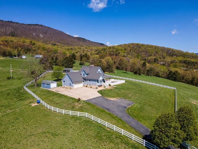 796 Battlecreek Rd, Stanley, VA 22851 - bird's eye view featuring a rural view and a forest view