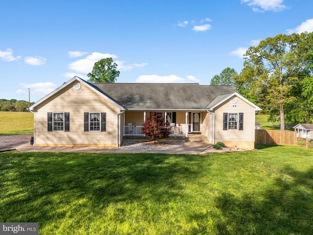 15103 Jenkins Hill Ln, Culpeper, VA 22701 - ranch-style home with a porch