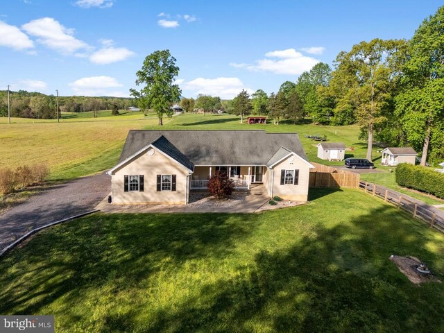 15103 Jenkins Hill Ln, Culpeper, VA 22701 - view of front of property featuring covered porch