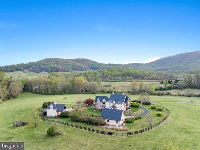  - overview of rural landscape featuring a mountain backdrop