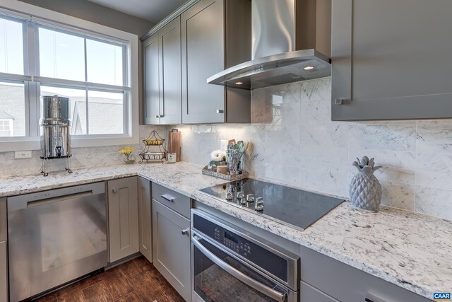 405 Fennel Rd, Crozet, VA 22932 - room details with a mountain view, light stone counters, a sink, decorative backsplash, and white cabinets