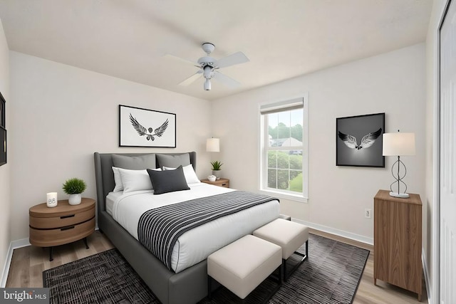 11810 Falcon Ridge Dr, Fredericksburg, VA 22407 - bedroom with light wood-style floors and baseboards