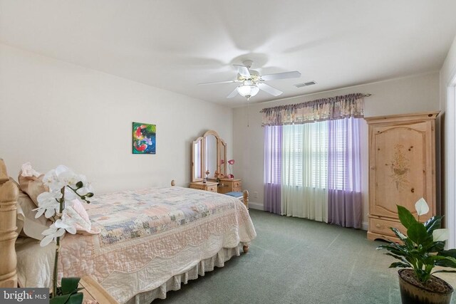 11918 Boulder Ct, Spotsylvania, VA 22553 - bedroom featuring light colored carpet and a ceiling fan