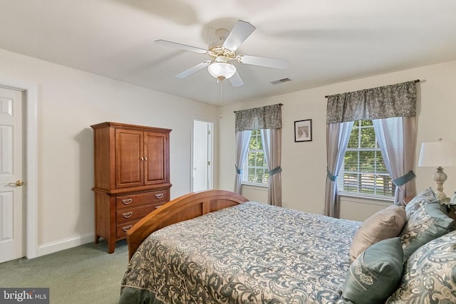 11918 Boulder Ct, Spotsylvania, VA 22553 - bedroom with light carpet and ceiling fan