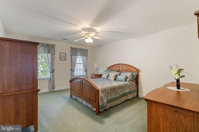 11918 Boulder Ct, Spotsylvania, VA 22553 - bedroom featuring light colored carpet and a ceiling fan