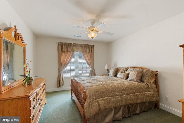 11918 Boulder Ct, Spotsylvania, VA 22553 - bedroom with carpet and a ceiling fan