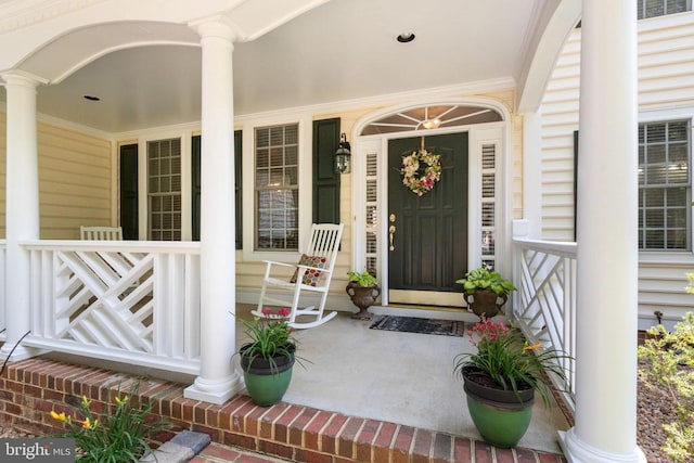 11918 Boulder Ct, Spotsylvania, VA 22553 - view of exterior entry with a porch