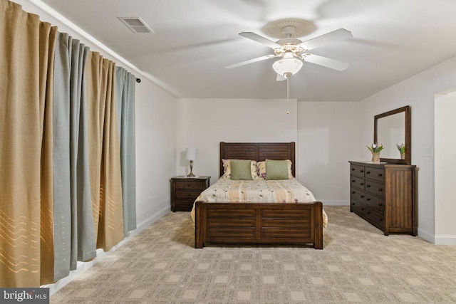 11918 Boulder Ct, Spotsylvania, VA 22553 - bedroom with light carpet and ceiling fan