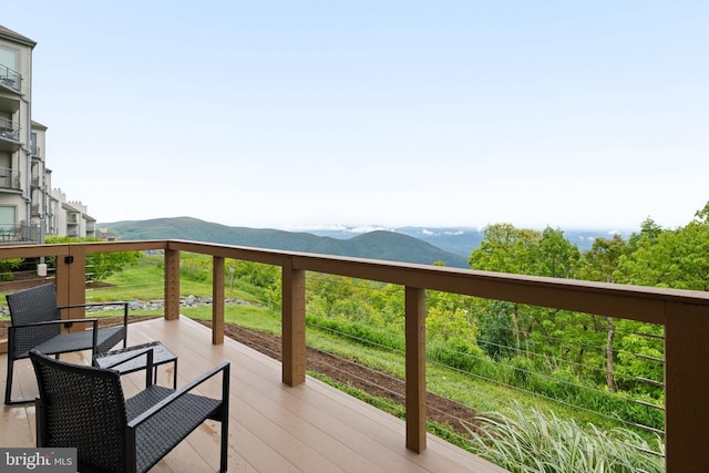 1545 Cliffs, Roseland, VA 22967 - deck featuring a mountain view