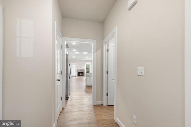 5711 Finley Rose Ct, Fredericksburg, VA 22407 - hall featuring light wood finished floors and recessed lighting