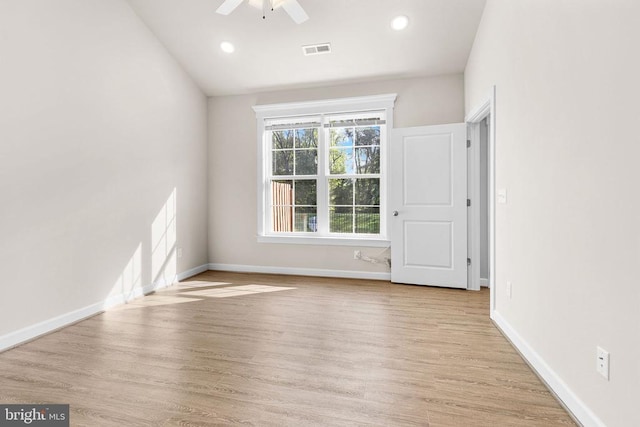 5711 Finley Rose Ct, Fredericksburg, VA 22407 - unfurnished bedroom with wood finished floors, recessed lighting, and a ceiling fan