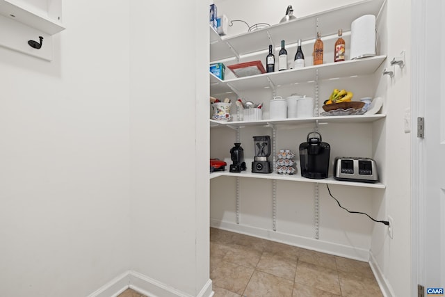view of pantry