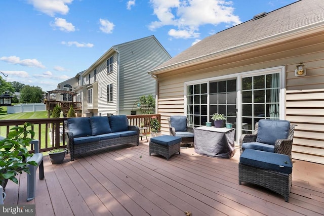 249 Whitworth Dr, Culpeper, VA 22701 - wooden terrace featuring an outdoor living space