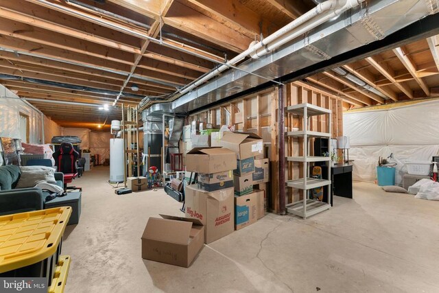 249 Whitworth Dr, Culpeper, VA 22701 - unfinished basement featuring water heater