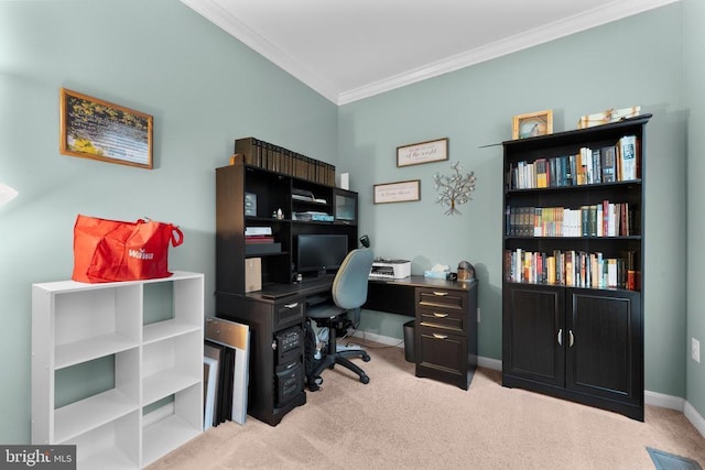249 Whitworth Dr, Culpeper, VA 22701 - office with ornamental molding and light colored carpet