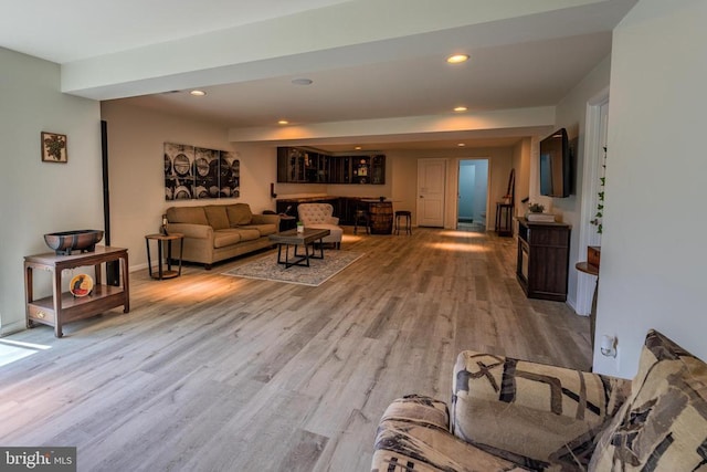 2045 Magnolia Cir, Culpeper, VA 22701 - living room featuring wood finished floors, recessed lighting, and baseboards