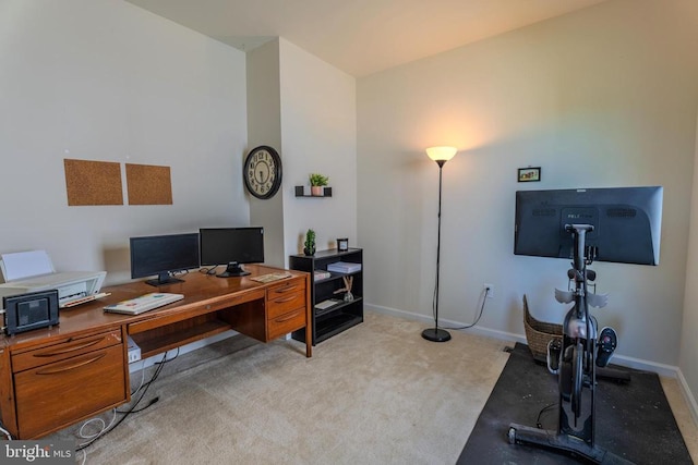 2045 Magnolia Cir, Culpeper, VA 22701 - office area featuring light colored carpet and baseboards