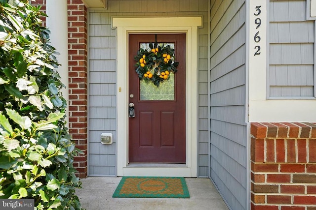 view of entrance to property