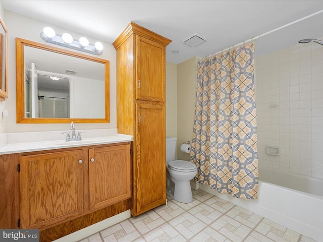 33 Pepper Tree Ct, Warrenton, VA 20186 - bathroom featuring shower / bath combo, vanity, and tile patterned floors
