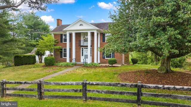 2188 Seville Rd, Madison, VA 22727 - greek revival inspired property with brick siding and a chimney