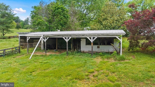 2188 Seville Rd, Madison, VA 22727 - view of outbuilding with fence and view of wooded area