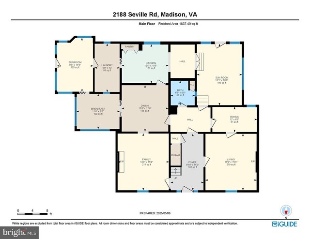 2188 Seville Rd, Madison, VA 22727 - property floor plan