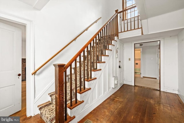 2188 Seville Rd, Madison, VA 22727 - stairs with hardwood / wood-style floors