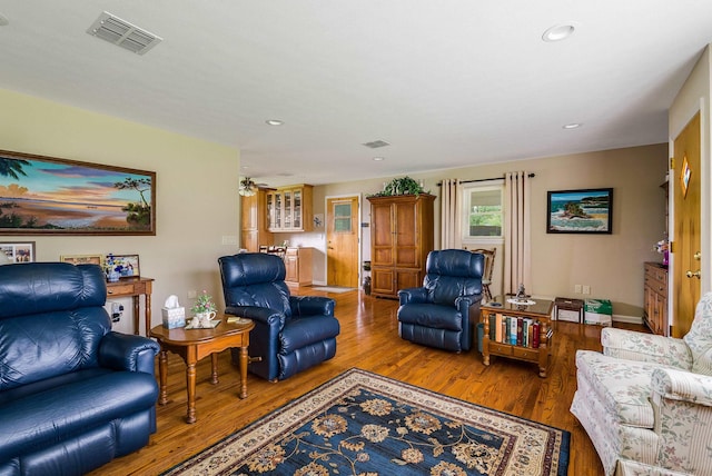 3226 Old Thirty Three Rd, Rockingham, VA 22801 - living room featuring wood finished floors and recessed lighting