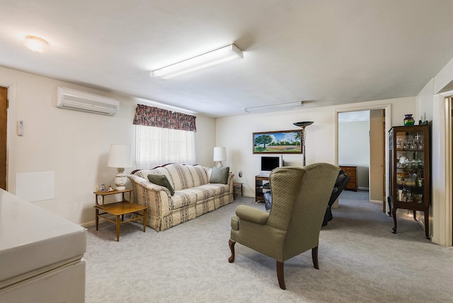 3226 Old Thirty Three Rd, Rockingham, VA 22801 - living area featuring an AC wall unit and light carpet
