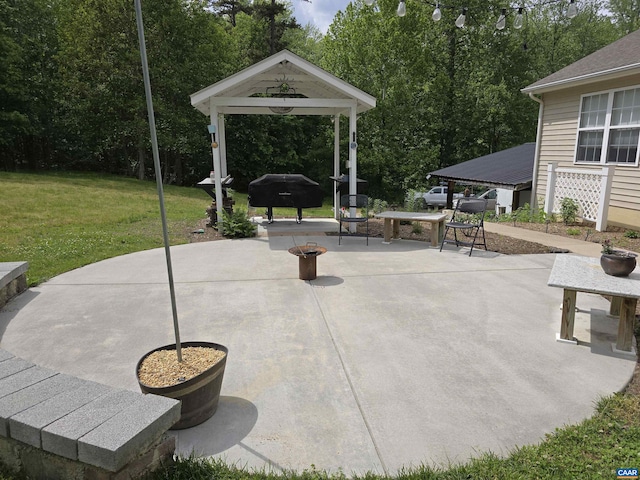 1060 E River Rd, Palmyra, VA 23055 - view of patio / terrace featuring a gazebo and a grill