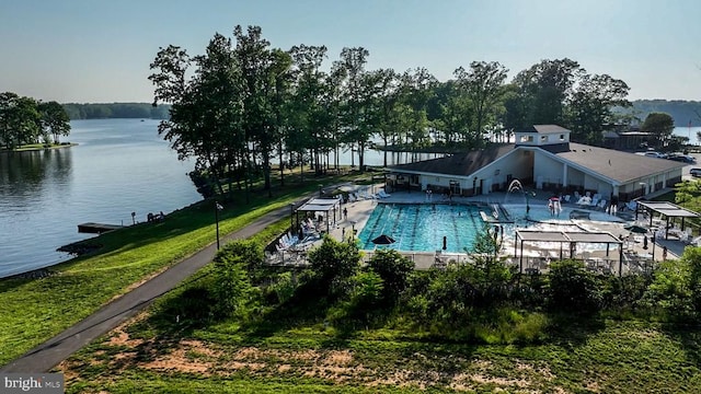 121 Birchside Cir, Locust Grove, VA 22508 - community pool with a water view and a patio