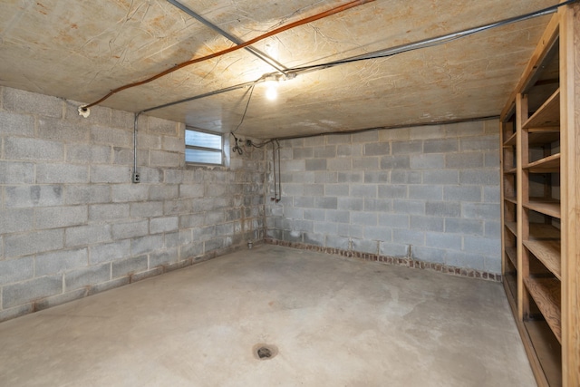 view of basement