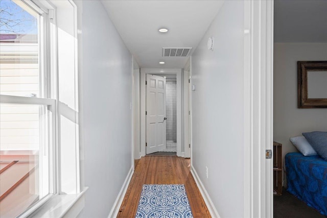 6772 S E Side Hwy, Elkton, VA 22827 - hallway featuring wood finished floors, baseboards, and recessed lighting