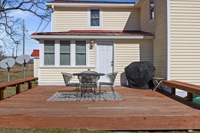 6772 S E Side Hwy, Elkton, VA 22827 - wooden terrace featuring grilling area and outdoor dining area